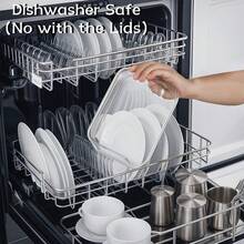 8PCS Glass Food Storage Containers With Lids, Food Storage Containers, Leak-Proof, Suitable For Fruits, Vegetables, Kitchen, Picnic, Meal Preparation, Refrigerator - Nhiều màu - Xem 5