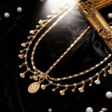 Girl's Luxury Bridal Headchain, Fashionable Bohemian Style Wedding Headpiece, Gold Headpiece, Student Supplies, Girls' Accessories - Multicolor - View 5