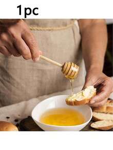 20pcs Mini Wooden Honey Spoon, Honey Long Handle Wooden, Bar, Honey Jar Supplies, Milk Tea Mixing Stick, Dessert Tools, Kitchen Gadget - Wood Color - View 12