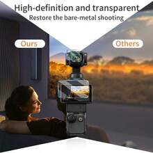 6-In-1 HD Screen Lens Protector Film For Osmo Pocket 3, High-Definition Tempered Glass Ultra-Clear, 3pcs Front Lens Protectors + 3pcs Screen Protectors, Precise Fit And Sensitive Touch, For Camera Accessories, Screen Protectors, Outdoor Shooting Equipment, Seamless Design, Touch Sensitive Cover, High Clarity, Screen Guard, Protector Film Set, Camera Lens Shield, Suitable For Vloggers, Creators, And Photography Enthusiasts - Multicolor - View 9