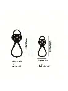 1 Pair Outdoor Winter 5-Tooth Ice Cleats, Anti-Slip Snow Traction Crampons For Walking, Hiking, Climbing, Ice And Snow Surface Traction Shoe Covers Insulation, Galentines, Puppy, Carnival, Shoe, Spring Summer Picks, Brides Maid Gifts, Room, Bedroom Decor, Bedroom Decor, Beach, Travel, For Men, For Women, Vacation,Women's Day,Travel Essentials,Wedding Favours,Y2k,Bedroom,Car Accessories Women,Kitchen Deccorbeach,Summer,Vacation,Holiday,Travel Essential,Going Out Tops,Household Items - Multicolor - View 5