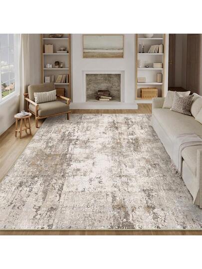 Washable Rugs Area Vloerkleed 200 300 Cm Bruin Grijs Moderne Abstract Living Room Bedroom Large Non Slip Short Pile Zachte Tapijt Dining Office view 7