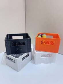 1个3D打印AAA/AA电池收纳盒 - 高容量，30/20个隔层，耐用塑料材质，适合家居装饰、圣诞节和万圣节礼物、电池整理盒 | 装饰性电池盒 | 可堆叠设计 - 彩色 - 查看 6