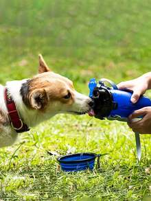 ELE-GATE vaso viaje croquetas y agua mascotas con tazones plegables comedero portátil para mascotas, recipiente multifuncional para perros y gatos, incluye tazones plegables y compartimento para croquetas, recomendado en viajes, paseos y actividades al aire libre, fácil de transportar y limpiar. - Multicolor - Ver 5