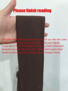 1 Pair Of Coffee-Brown Semi-Transparent Pantyhose, High-Waisted Long Stockings, High-Elasticity , Suitable For Daily Use On Christmas And Halloween, Cozy - Coffee Brown - View 4