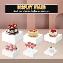 6PCS Buffet Risers, Food Display Risers Party, Buffet Riser Buffet Table, Acrylic White Boxes Food Display Catering Dessert JewelrySize10 9 Inch 8 Inch. 5 Inch 6. Inch 6 Inch - trắng - Xem 6