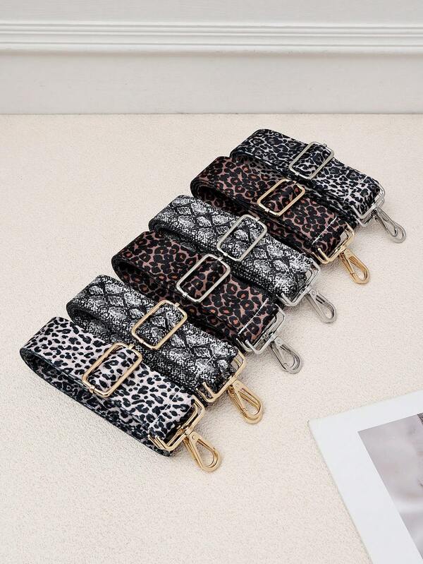 Random Design Leopard Print Bag Shoulder Strap Accessories, Animal Print Can Be Adjusted To Replace The DIY Shoulder Strap, Multi-Color Selection