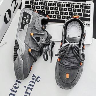 2024新款秋冬时尚厚底增高运动鞋，适合青少年男孩