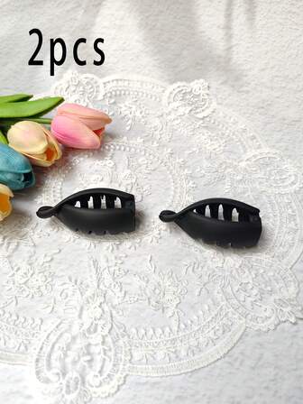 2Pcs Cute Long Hair Clip With High Ponytail And Fixed Hairstyle Design Made Of Plastic Simple And Versatile.Suitable For Office Workers Commuters Students And Classes Fashion Hair Accessories Elegant Hair Claws Women Hair Clutch Causal Hair Jaw Clip