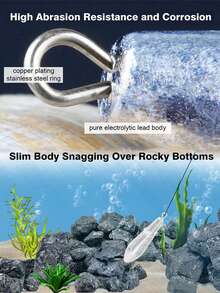 10pcs Weight Sinker Willow Leaf Shaped Sinker For Bottom Fishing Weight Lead Sinker