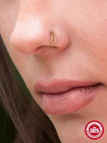 1Pc 925 Sterling Silver Fashion Elegant Nasal Piercing Minimalist For Women Daily Party Engagement Wear