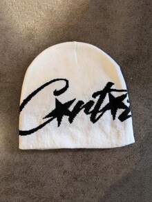 1顶男女通用美式嘻哈街头风提花针织帽，保暖，适合秋冬季节穿着 - 彩色 - 查看 7