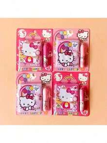 4/1 Pieces,Sanrio Hello Kitty Spiral Notebook - Cute And Thick Cartoon Theme Diary With Simple Design, Distinctive Features, Multiple Colors - Ideal For Schools Or Offices