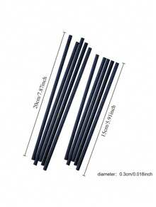 10支装天然藤条香薰棒 - 持久留香精油补充装，适用于水疗、香水、芳香疗法、香薰，黑白两色可选，无焰香薰棒，彩色香薰棒，香水精油香薰棒，自制藤条香薰棒