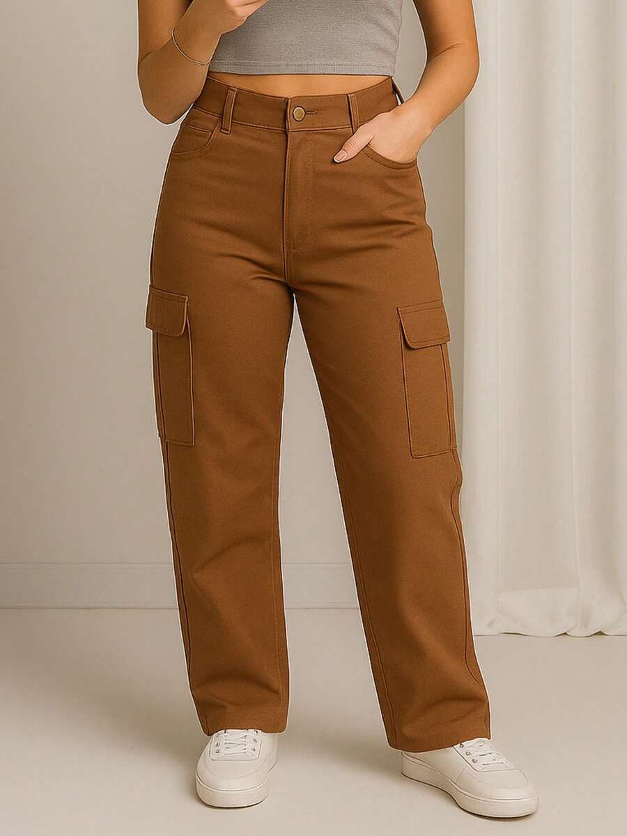 Women Pants - Tabaco - View 1
