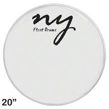 Kit 5 Peles Leitosas Translucidas para Bateria 20" New York - Branco - Visão 4