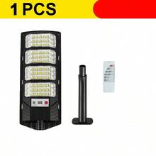 Luz solar LED súper brillante con sensor de movimiento Luz de calle de inducción 63LED/84LED Dos tipos de iluminación Foco de jardín exterior Carga con luz solar Iluminación de garaje y sendero - Negro - Ver 15