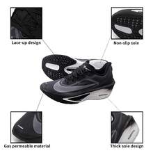 Nike Zapatos casuales ZOOM FLY 6 para hombres, zapatillas deportivas con amortiguación de impactos - Negro/blanco/gris humo - Ver 6