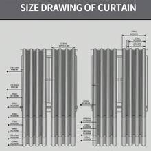 1pc Rainbow Gradient Blackout Curtain, Thermal Insulated, Top Eyelet, Darkens Entire Room, Suitable For Living Room, Bedroom, Balcony, Home Decor, Holiday Gift - Black and White - View 2