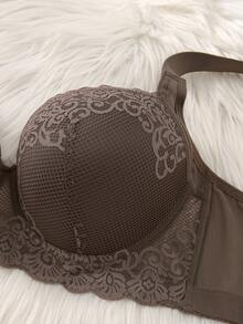 3pcs Plus Size Women's Multicolor Bras, Multifunctional Lift Bras, Comfortable & Breathable, Sexy Uplift, Holiday Gift