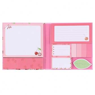 Eagle 便签套装，700张，恐龙樱桃图案自粘便签本，适用于日记本、笔记本、计划本、学习用品、办公用品、大学必备小礼物