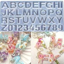 English Alphabet Epoxy Resin Molds Mixed Style Silicone Casting Molds For DIY Jewelry Making Findings Supplies Accessories