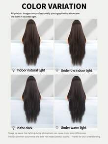 NICKY WALL Super Long Black Wig With Neat Bangs Layered Extra Long Straight Wig Natural Looking Synthetic Fashion High Quality Heat Resistant Fiber Wigs For Women & Girls Daily Party Use 34 Inch - Natural Black - View 6