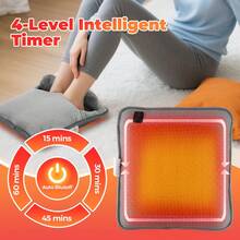 Hailicare Electric Foot Warmer Pad, Soft Plush Surface, Home Foot Warmer Pad, 4 Temperature Settings, 4 Timer Functions, Fast Heating, Suitable For Bed, Office, Under Desk And More