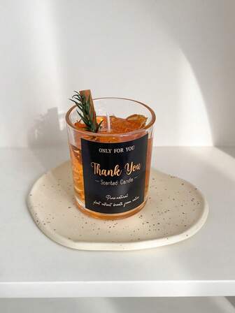 1pc Candle In Tin, Creative Handmade Candle, Romantic Atmosphere Decor, High-End Photoshoot Prop, Suitable For Holidays, Festivals, Valentine's Day, Ramadan, Easter, Mother's Day, Christmas, Halloween, New Year, Commemorative Gifts For Family And Friends