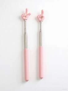 1-5支装不锈钢伸缩多功能笔，包含阅读辅助、触摸屏操作和教学功能。是教师和家长辅助孩子的实用工具。 - 彩色 - 查看 4