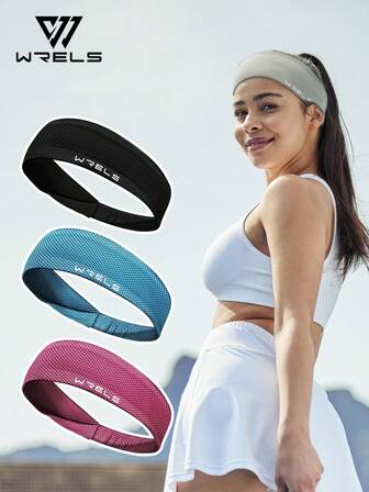  1PC/3PCS WRELS Lightweight Breathable Sweat-Wicking Quick-Dry Yoga Pilates Women's Headband, Sports Headband, Gym Hair Tie, Solid Color Women's Non-Slip Sports Headband, Suitable For Daily Exercise, Training, Running, Yoga. It Is Also Ideal For Daily Wear, Outdoor Activities, Beaches, Team Events, Clubs, Dance Parties, And Makes A Great Sports Turban Headband Gift.