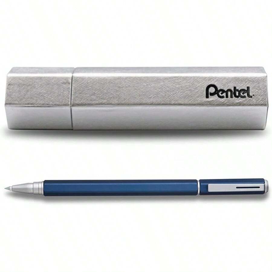 Deéxico Bl667E-A-Est Bolígrafo Energel Hexagonal, 0.Mm,, Pack Of Aquete De 1 - Azul - Ver 1