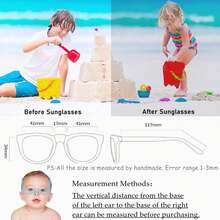 Lentes de Sol para Niños UV, Lentes de Sol para Niños con Protección 400UV, Gafas de Polarizadas Deportivos con Correas, Gafas para Niños 3 Años - 1 - Ver 5