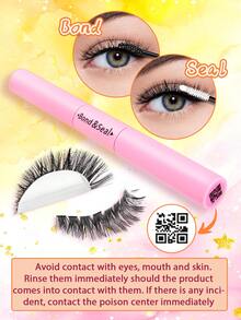 800 piezas Juego de extensión de pestañas DIY mixto, alta capacidad de pestañas individuales, estilos mixtos 30D/40D/50D/60D, efecto rizo D de 9-16 mm, natural ligero y suave, de larga duración. El juego incluye pegamento para pestañas, pinzas y cepillo para pestañas. - Negro - Ver 2