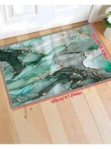 1pc Marble Pattern Quick Dry Bath Mat - Non-Slip, Decorative Carpet For Entryway, Living Room, Bedroom, Bathroom - Multicolor - View 12