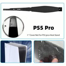 PS 5 Host Upright Bracket - For PS5slim Game Console Upright Hardware Bracket PS5Pro Console Vertical Mount Heat Dissipation Base - Black - View 13