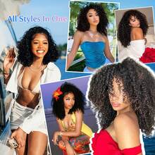 bling hair 200 Density Kinky Curly Half Wig Human Hair 3 In 1 Seamless Wear And Go Glueless Wigs 22 Inch Human Hair With Drawstring Beginner Friendly Deep Wave Wig Glueless Wig For Women Daily Wear 26 Inch Human Hair 3 In 1 Drawstring Seamless Flip Over Kinky Straight Half Wig Natural Hairline,200% Density Headband Wig Human Hair  Body Wave Wigs For Women Glueless None Lace Front Deep Wave Wig Brazilian Virgin Hair Wear And Go Kinky Curly Headband Wigs Machine Made 20 22 Inch Straight Headband Glueless    Human Hair Wig For Women 180% Density Natural Color 20 Inch,Elastic Drawstring Wear And Go Glueless 13x4 13x6 Deep Wave Lace Front Wigs 200 Density Invisible Melt Skin-Drawstring Wig Human Hair Glueless Pre Cut Pre Plucked 13x4 Body Wave Drawstring Wear And Go Glueless Wigs For Women Beginner Friendly - Natural Black - 查看 11