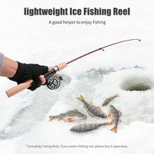 1:1 Scale Ultralight Ice Fishing Reel, Black, Compact Design, Smooth Operation, Reliable Mechanism, Corrosion Resistant, Ice Fishing Gear, Outdoor Enthusiasts, Fishing Hobbyists - Multicolor - View 10