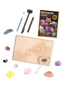 挖掘恐龙化石蛋，打开12个独特的蛋，发现12只可爱的恐龙！适合3-12岁男孩的复活节挖掘玩具，考古科学STEM礼物 - 彩色 - 查看 7