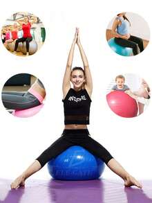 ELE-GATE Pelota para Estabilidad DEP.45 para Hacer Yoga y Pilates Fitness Ayuda con el Entrenamiento y Terapia Física ELE-GATE - Multicolor - Ver 1
