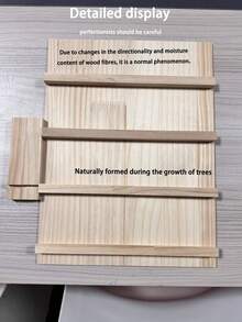 1个木质四层耳环首饰展示架，大容量饰品展示架，适用于柜台或展会、返校季、房间装饰 - 米色 - 查看 7