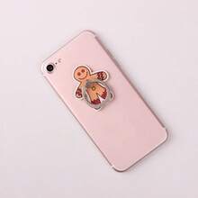 Creative Cartoon Santa Claus, Snowflake, Gingerbread Man, Snowman, Reindeer, Christmas Tree Ring-Shaped Phone Holder - Adhesive And Rotatable Stand - Exquisite Everyday Desktop Support Stand - Suitable As A Practical And Ingenious Small Gift For Christmas, Halloween, Valentine's Day, Thanksgiving, And Other Holidays. Compatible With IPhone, Android Phone, Gift For Birthday, Family, Friends Gifts Birthday Push-Pull Phone Grip - Multicolor - View 12