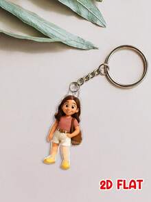 Customized 2D Character Art, Render 2D Personalized Figure Based On Uploaded Photo, Unique Keychain Gift For Family And Friends - As Shown - View 9