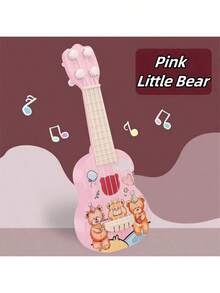 Guitarra de juguete musical para niños con cuerdas, juguete de ukelele educativo, regalo de Navidad, Año Nuevo y cumpleaños - Multicolor - Ver 5