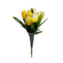 1 باقة من 6 زهور زنبق صناعية مصغرة، طول 19 سم/7.4 بوصة، نباتات صناعية واقعية، زهور اصطناعية، ديكور زهري واقعي، مصنوعة من مادة البولي إيثيلين، مناسبة لديكور حفل التخرج، أعمال فنية نباتية، ديكور الغرف، ديكور طاولات، ديكور داخلي، ديكور غرفة الطالب/المكتب، ديكور حفلات خارجية وأعياد الميلاد، ديكور مدخل المنزل والفندق والمطعم وغرفة المعيشة وغرفة النوم والمطبخ والحديقة، ديكور عيد الفصح، ديكور مركزي لطاولة الطعام في المناسبات - متعدد الألوان - مشاهدة 13