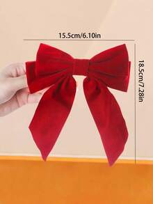 12 peças/Conjunto Grampos de Cabelo com Laço de Veludo Dupla Face, Cores Clássicas de Natal Vermelho e Preto, Acessórios de Cabelo Elegantes Vintage para Top e Lateral - Adequado para Mulheres e Meninas, Crie Facilmente um Clima de Férias no Penteado, Ideal para Festa de Natal, Passeios de Férias e Mais, Grampos de Garra, Presilhas de Cabelo, Barras de Cabelo