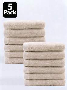 10 peças/5 peças 25*25cm Toalha de Rosto Branca Absorvente de Algodão para Hotel/Cozinha, Toalha de Mão Macia, Pano Facial Multiuso, Toalha Pequena Versátil - Multicolorido - Visão 16