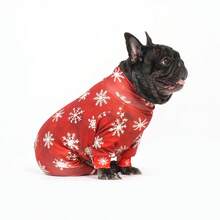 Christmas Small Dog Clothing - Ultra-Soft S-6XL Christmas Dog Suit - Christmas Dog Pajamas - Warm Pet Clothing - Fun Christmas Dog Costume - Full Body Print - Christmas Pattern - Adjustable Dog Clothing - Multicolor - View 7