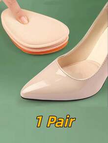 QKC 2pcs Soft Cushion Pad For High Heels, Anti-Slip Forefoot Insole For Women High Heels Women Pumps,Women Men Sneakers Shoes, Casual Shoes