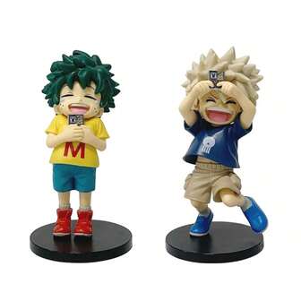 My Hero Deku, Bakugou, Izuku, Todoroki, Momo Sakamoto Big Head Sitting Series Action Anime Model Statue, Desktop Decor, PC Case Ornament, Home Decor, Small Gift, Halloween, Christmas Gift